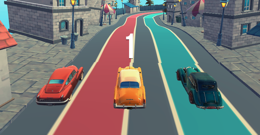 2 Player Crazy Racer Gameplay Screenshot 3